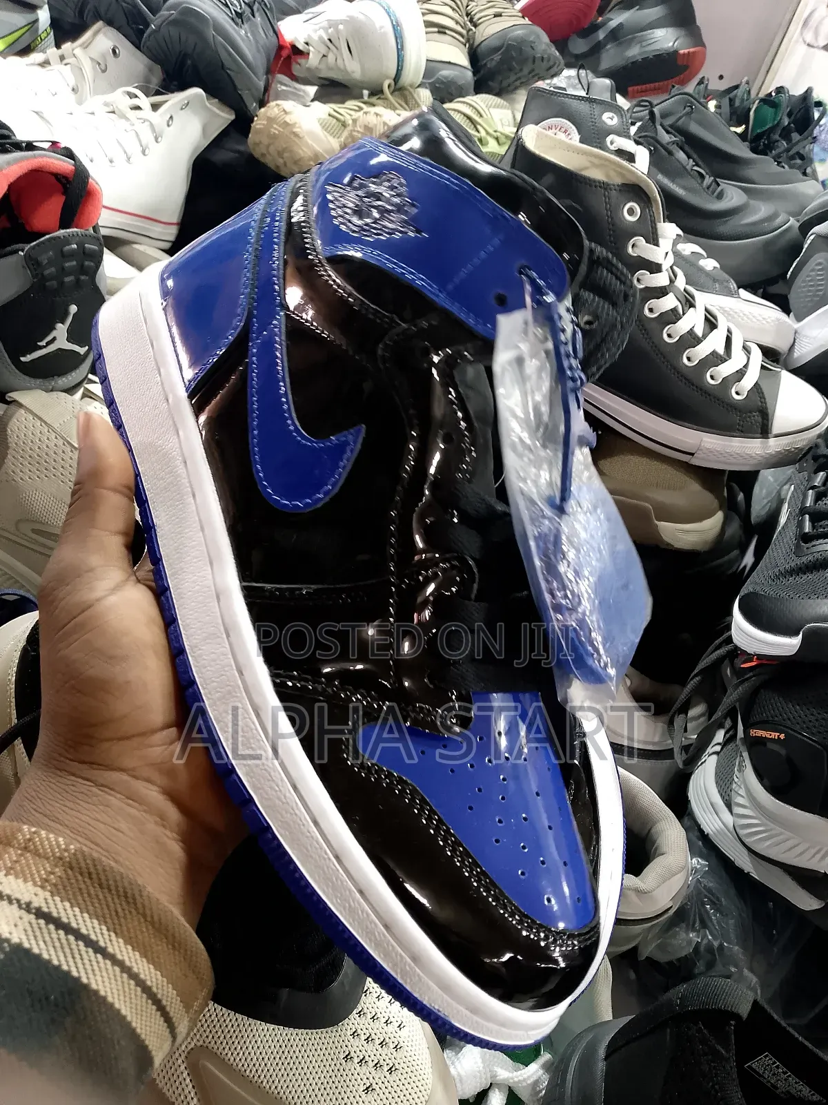 Air Jordan 1 Blue Black High Master Quality Shoes for You