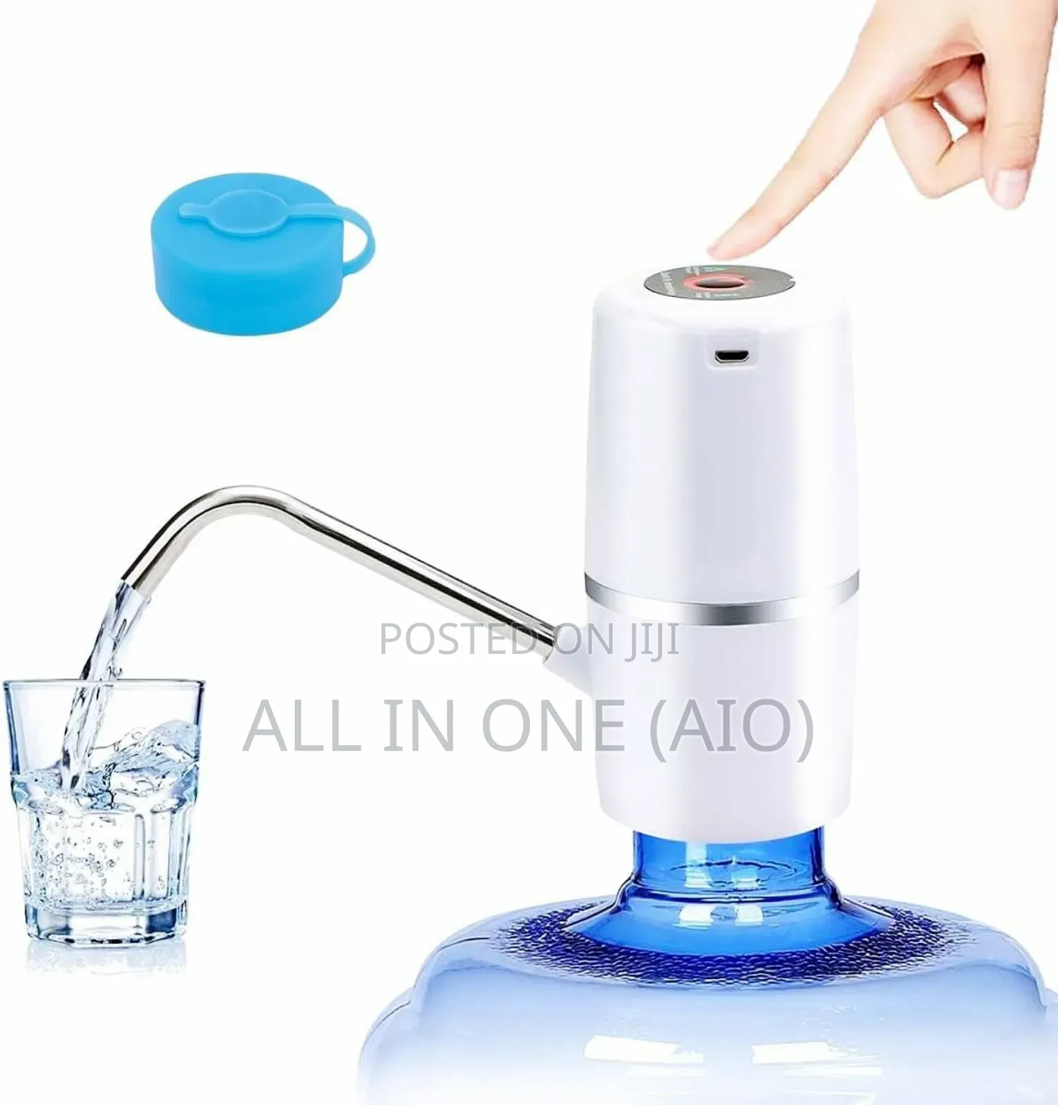 ከ"ጃር" ላይ የመጠጥ ዉሃ የሚስብ ተንቀሳቃሽ ማሽን Water Dispenser