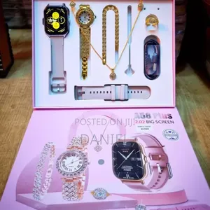 Photo - A58 Smart Watch Quartz Watch Necklace Bracelet Earrings Ring