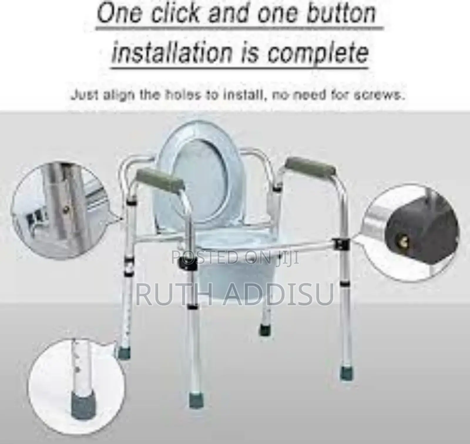 Bath Chair Adjustable Height Commode Medical Chair Quality