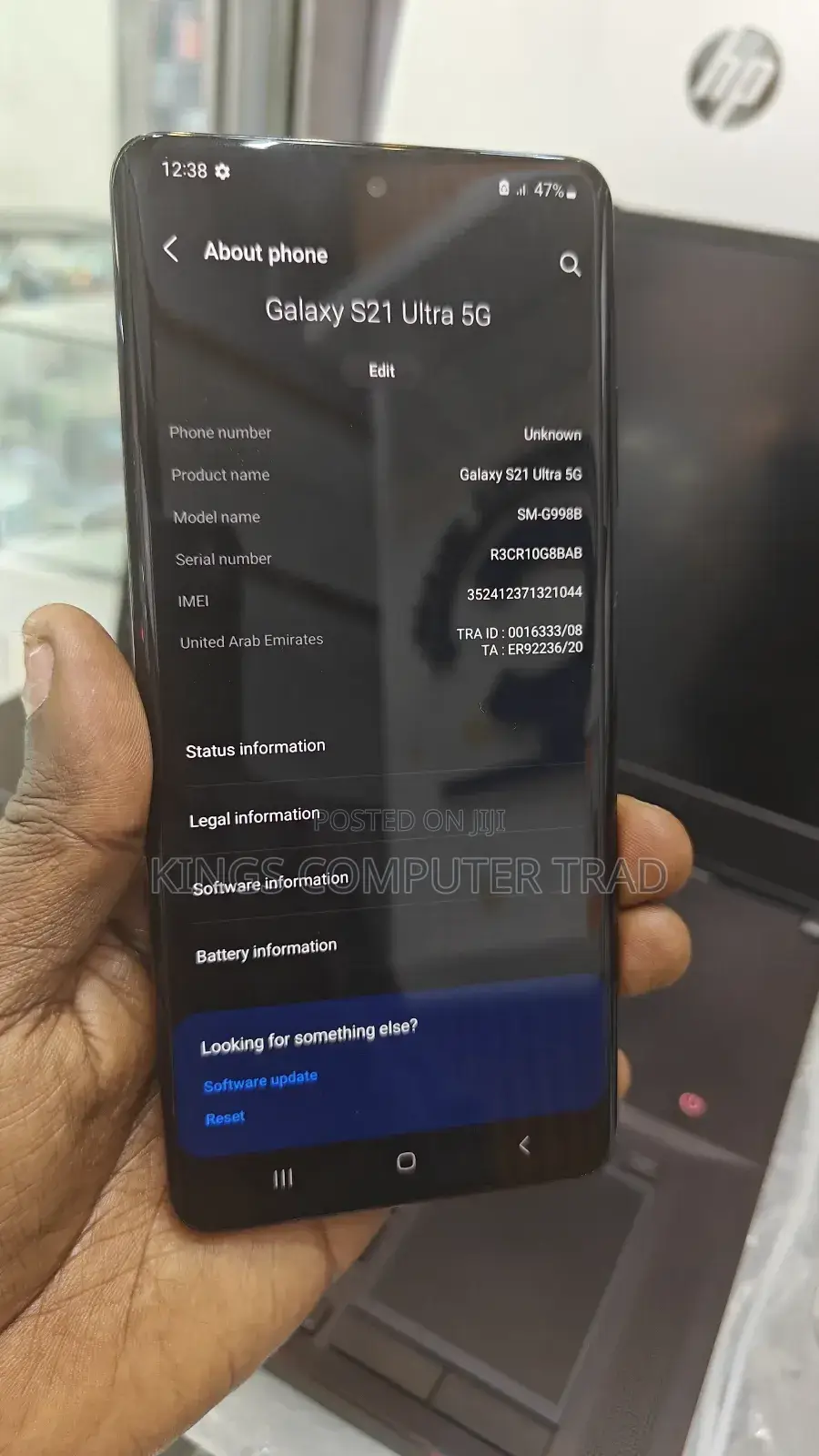 New Samsung Galaxy S21 Ultra 5G 256 GB Black