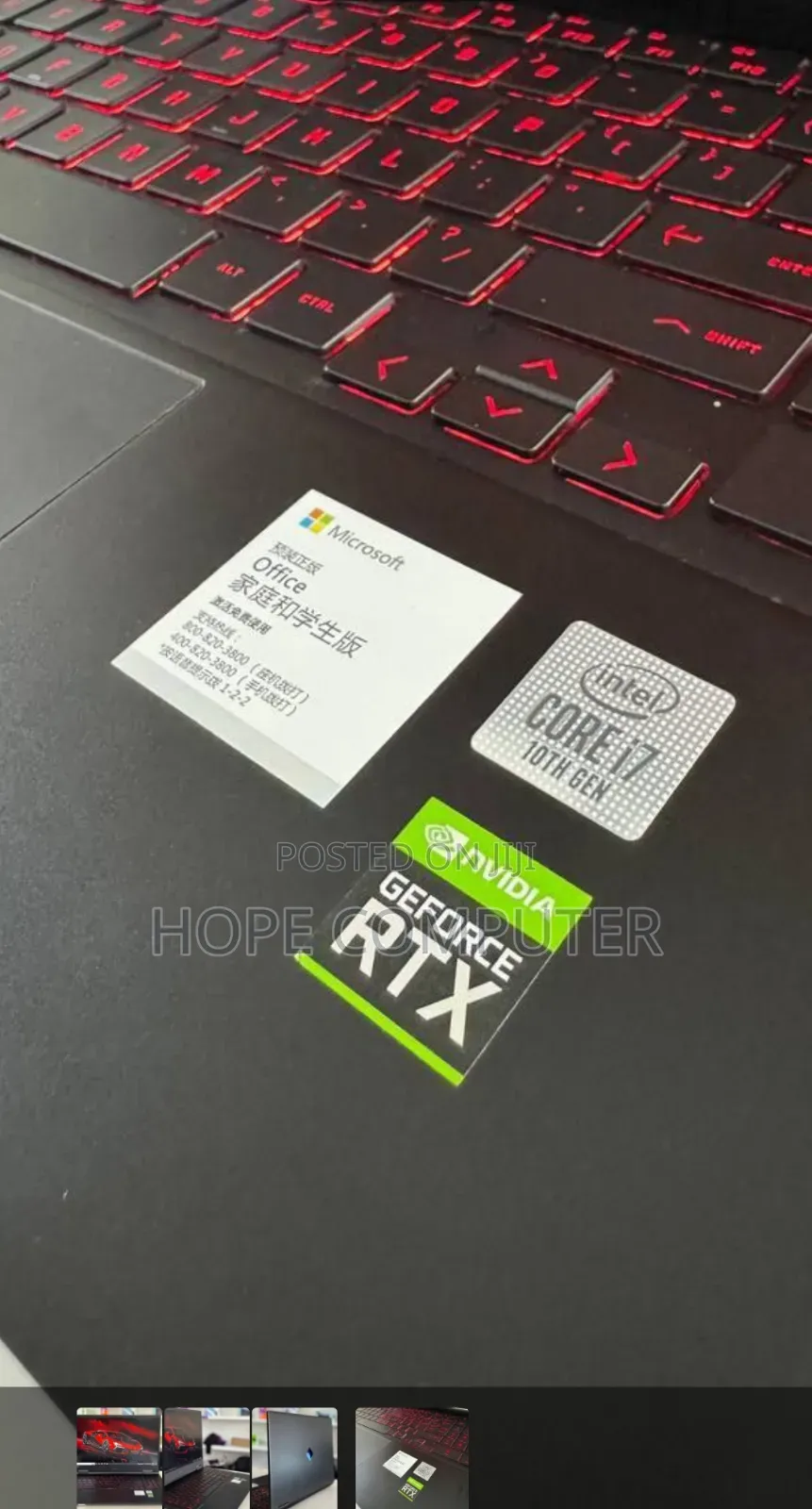 New Laptop HP Omen 15 16GB Intel Core I7 SSD 1T