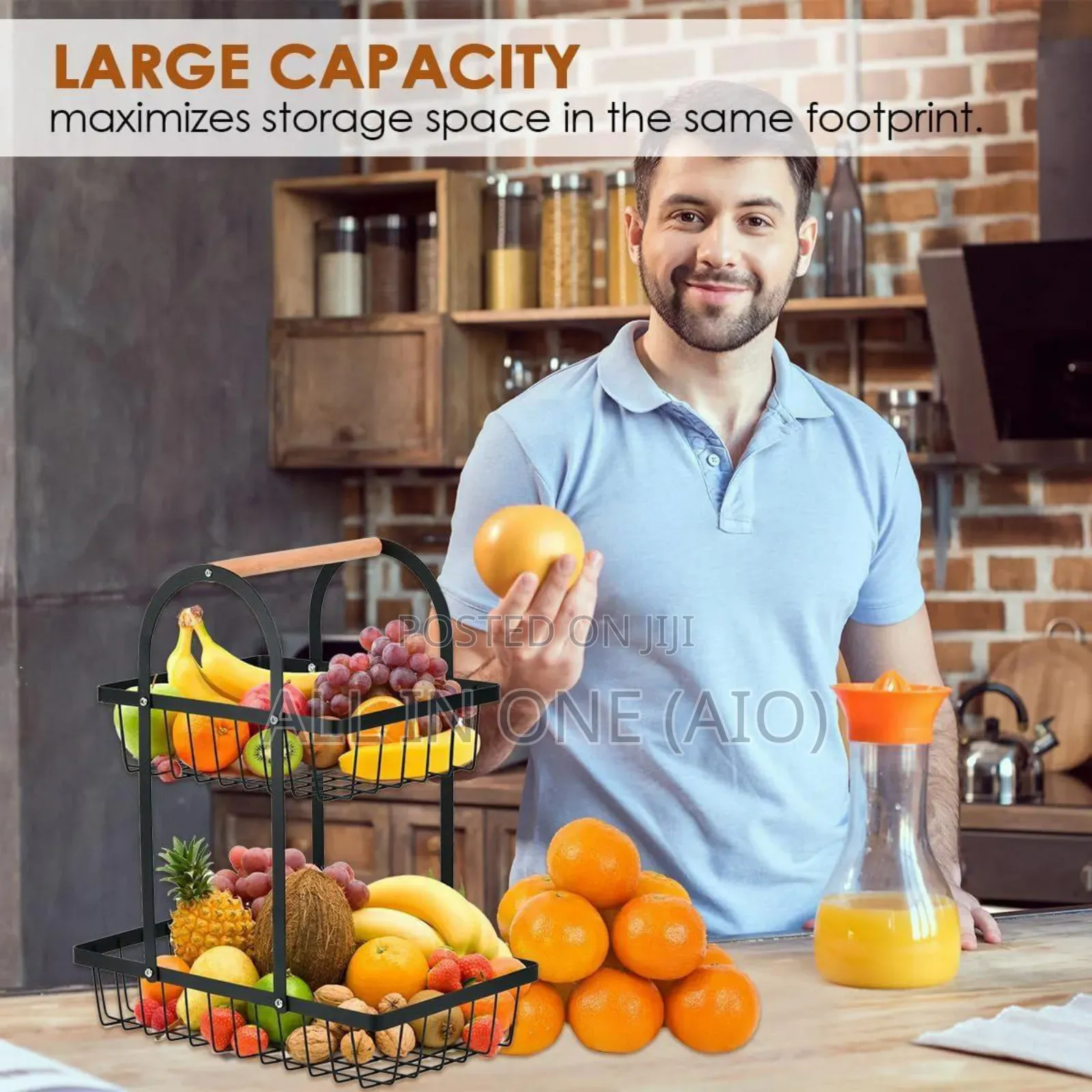 2 Layer Fruit Basket