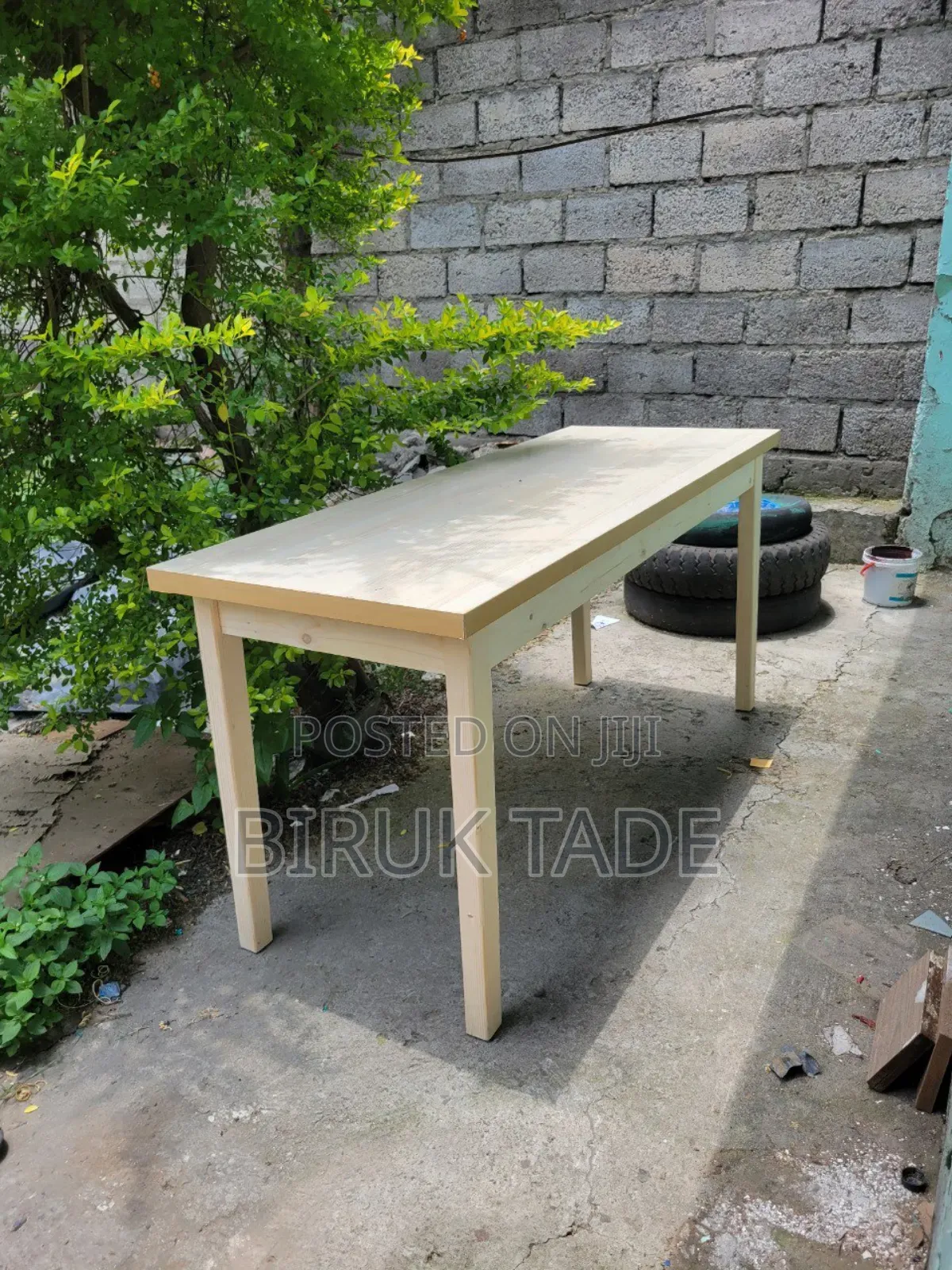 Office Table 150×60 Cm With an Australian Wood Leg