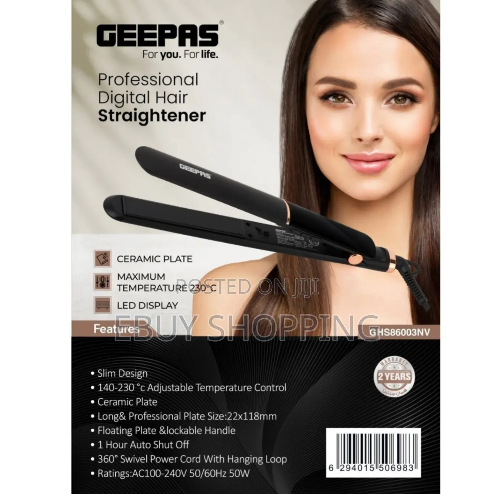 **Fast Heating Hair Straightener – 15s Ready!**
