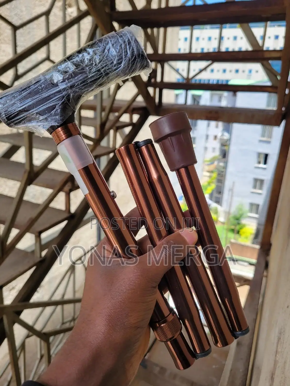 Walking Stick ٧٧easily Adjusted Using Simple Lock Mechanism