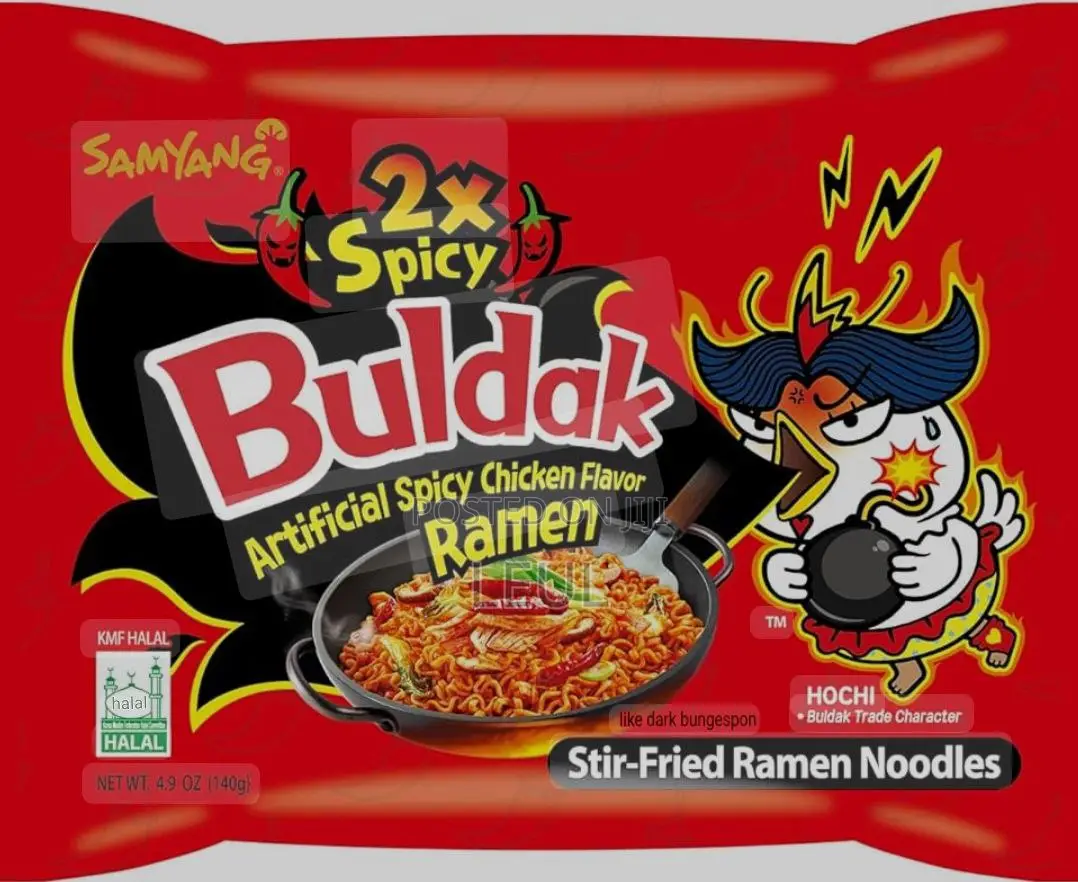2x and 3x Spicy Buldak Korean Noodles