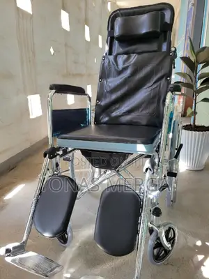 Reclining (Chrome Plated) Wheelchair5٥toilet Wheelchairقዊልቼር