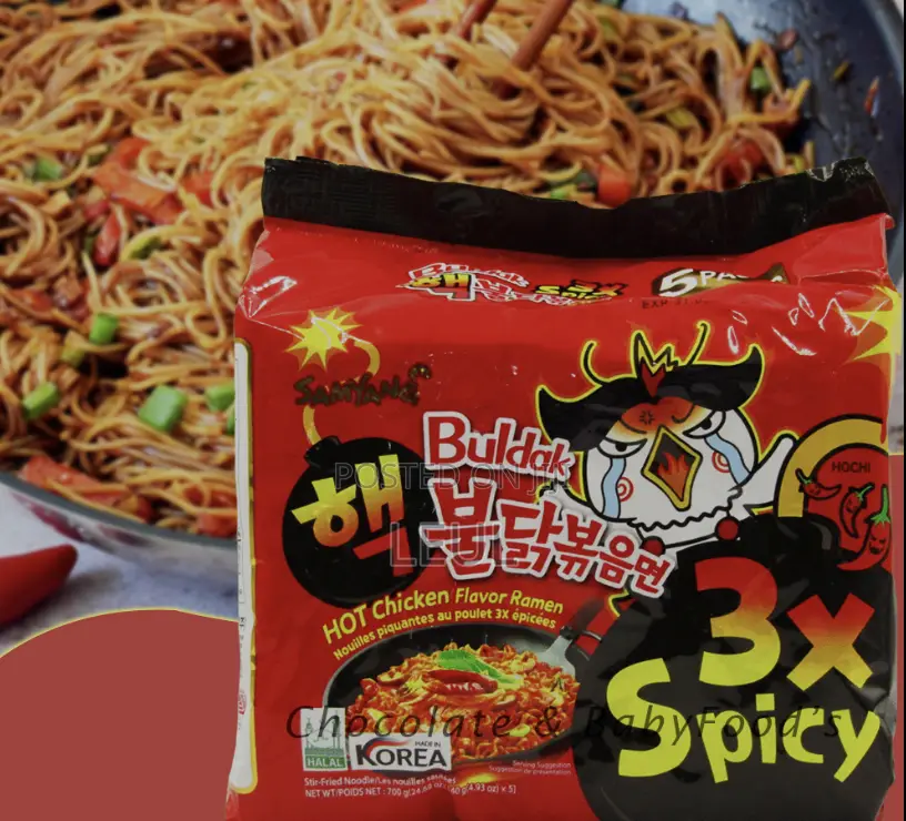 2x and 3x Spicy Buldak Korean Noodles