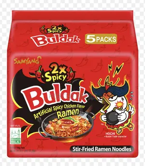 2x and 3x Spicy Buldak Korean Noodles