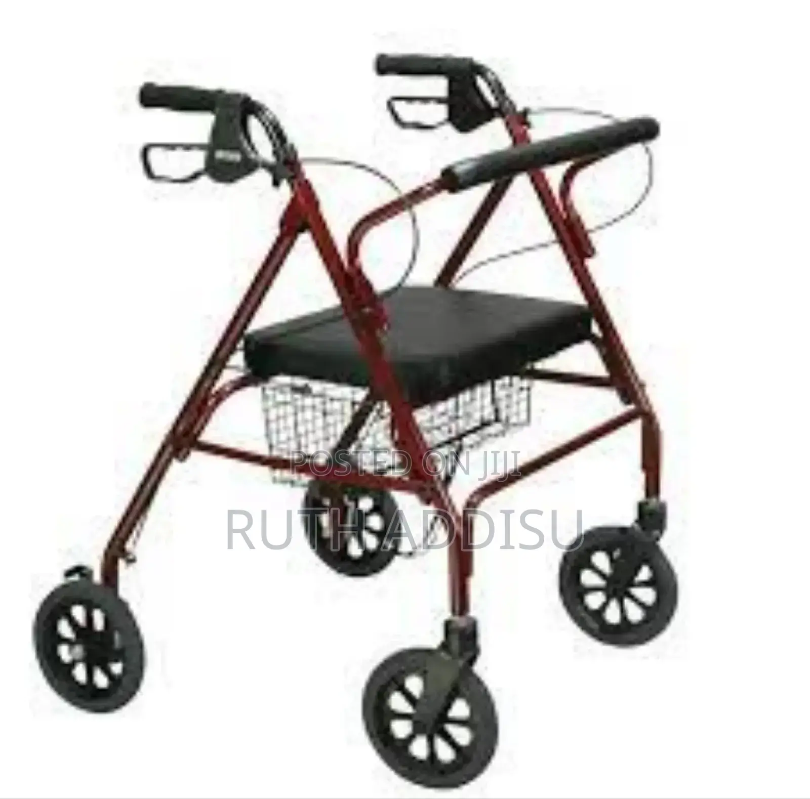 Walker With Seat Medical Stainless Four Wheel Walker New