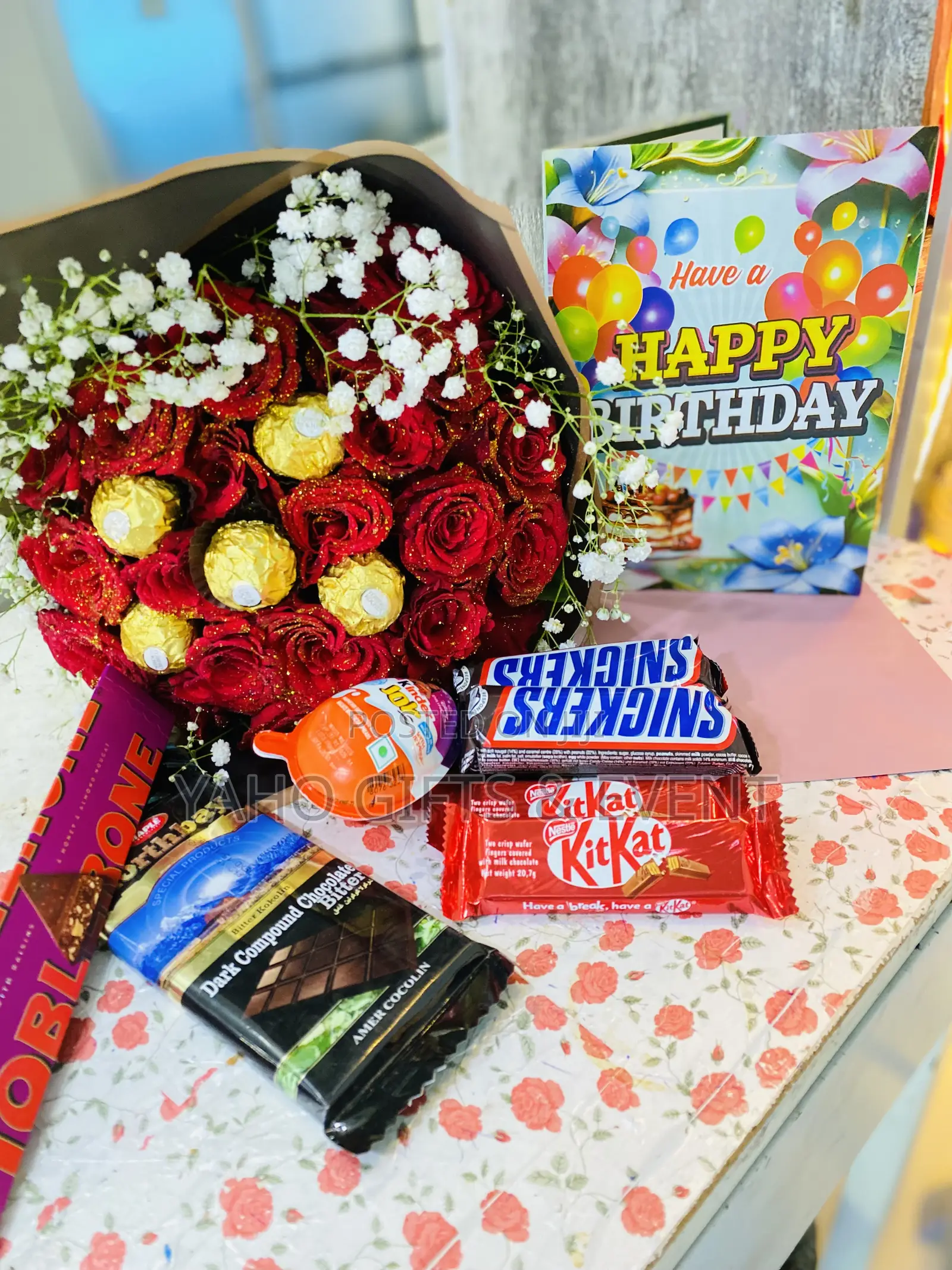 More Chocolate And Flower Gift