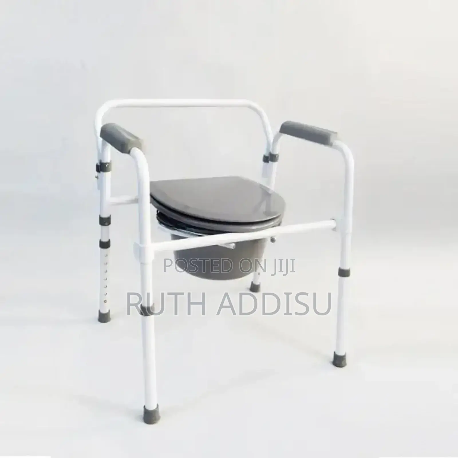 Commode Chair Medical Almunium Toilet Seat Commode Chair New