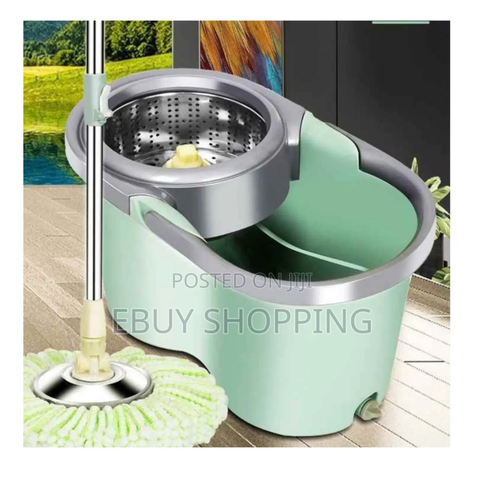 Spinease 360: Compact, Multi-Surface Mop With Splash-Free