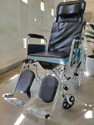 Toilet Wheelchairجleather Seat Armrest:Built-in High-Quality