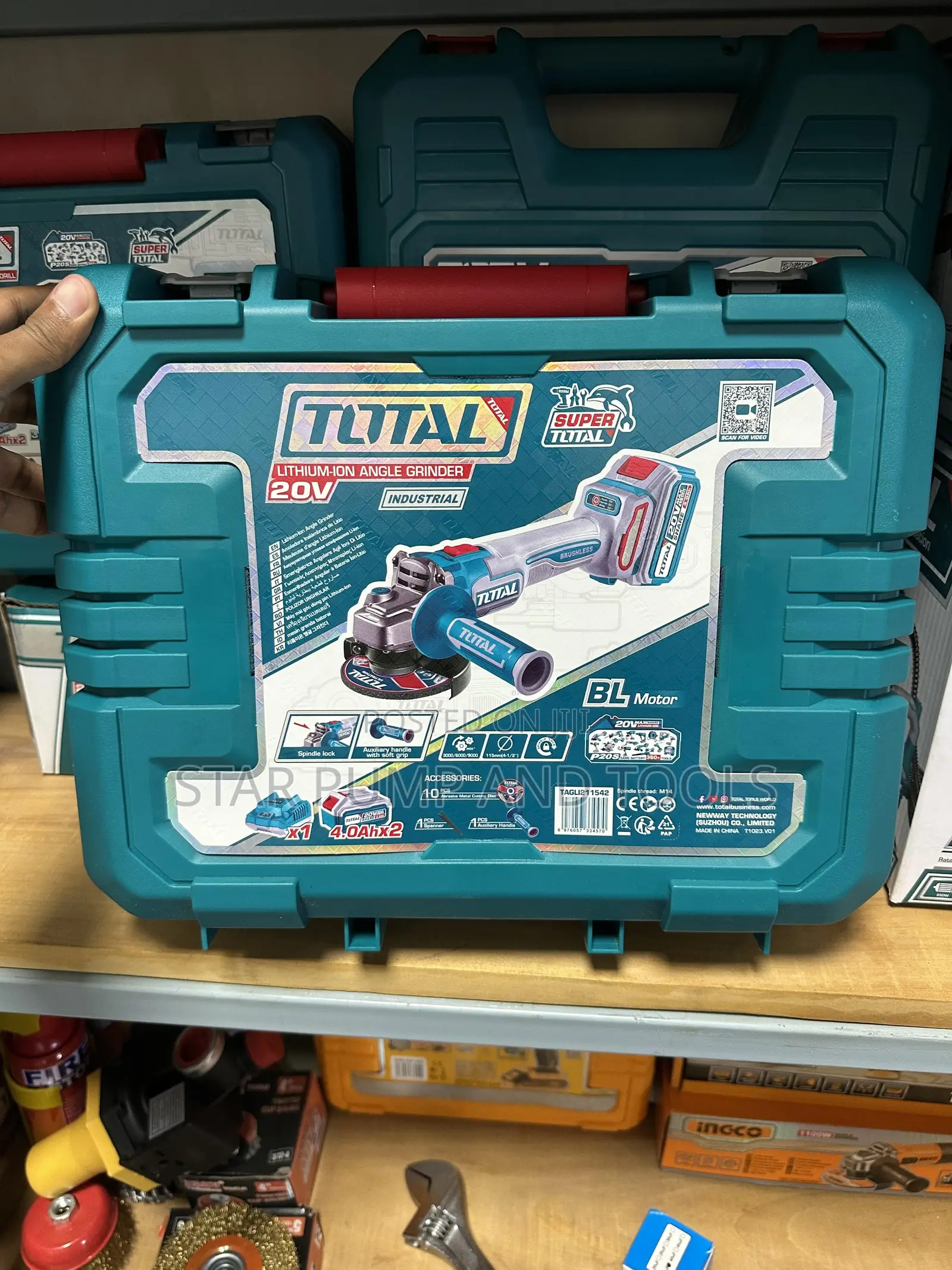 Total Chargeable Angle Grinder