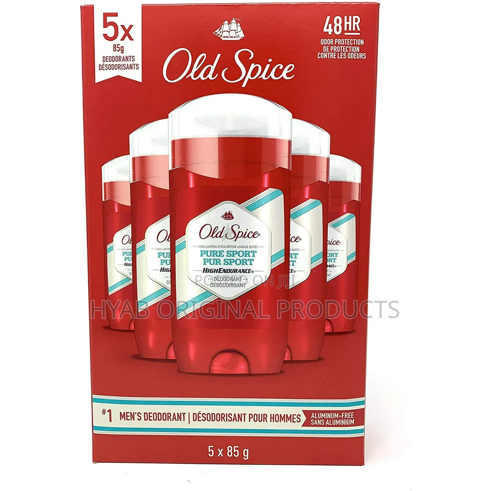 Old Spice Pure Sport Deodorant 5 X 85g