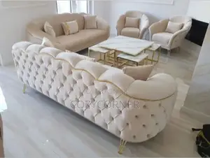 Hunky Sofa Set With Oval Table.