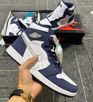 Photo - Air Jordan 1 High White Blue Master Quality Shoes