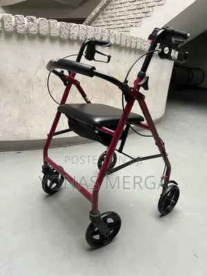 Photo - Walker With 4 Folding0٥walker፳٤4 Wheel Aluminium Rollator