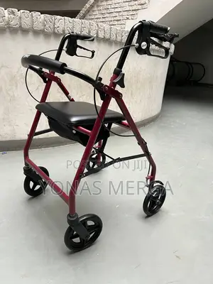 Photo - Walker٥፬walking and Mobility Aid With Padded Seat¶سwalker