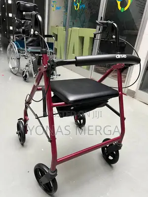 Photo - Walker፼*Walker With Seat٥٧walker//Soft Touch Locking Brakes