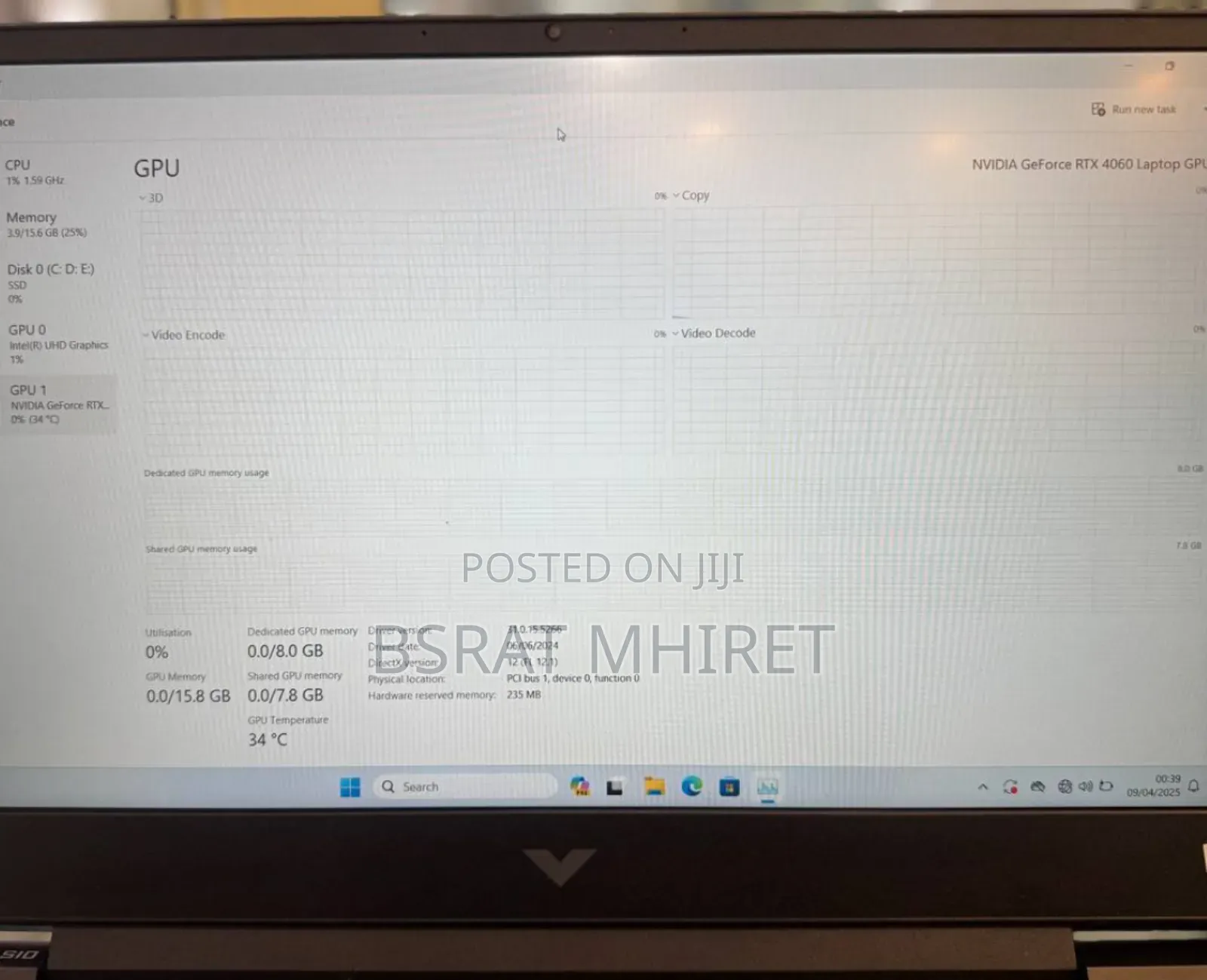 New Laptop HP Victus 15 16GB Intel Core I7 SSD 1T