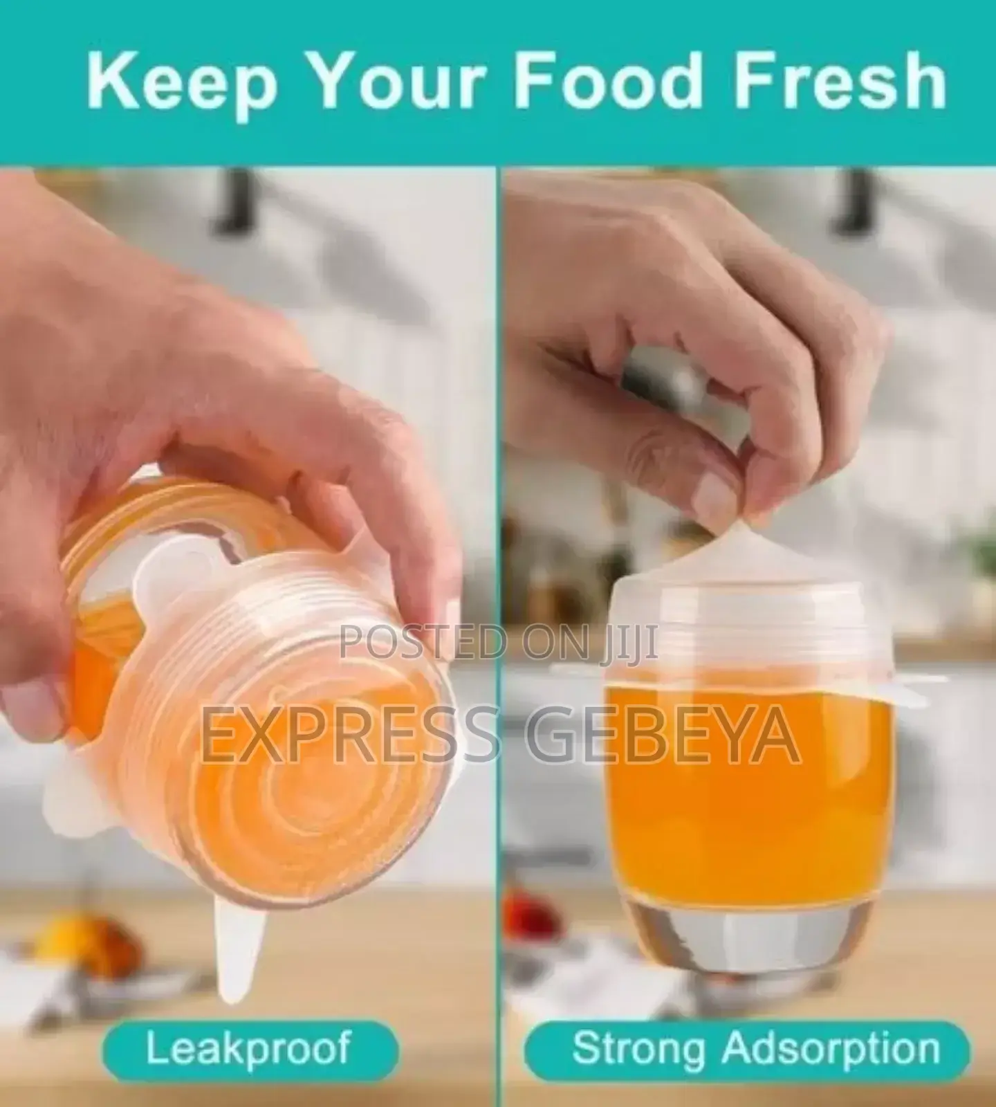 Super Stretch Silicon Lids ( 6 Pack )