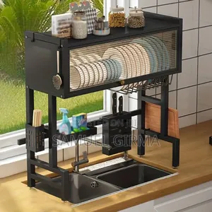 Photo - Kitchen Sink Utensils Drying Rack ማድረቂያ