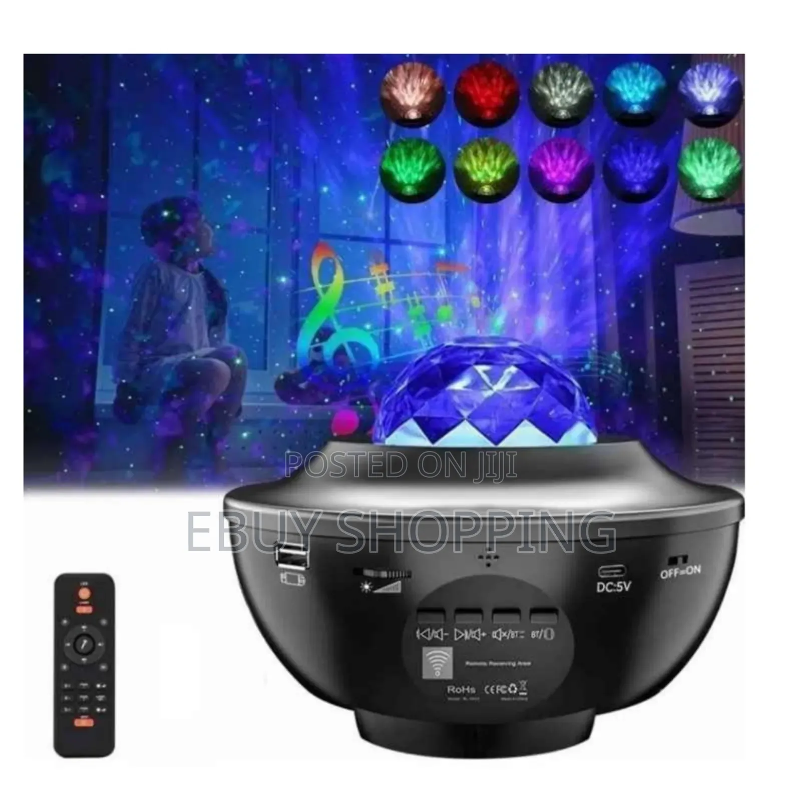 Aurora Magic Mood Lamp: Ocean Waves Galaxy Projection