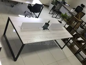 Photo - 4 in 1 Workstation Table(4 ሰው የሚይዝ የጋራ ስራ መስሪያ ጠረጴዛ )