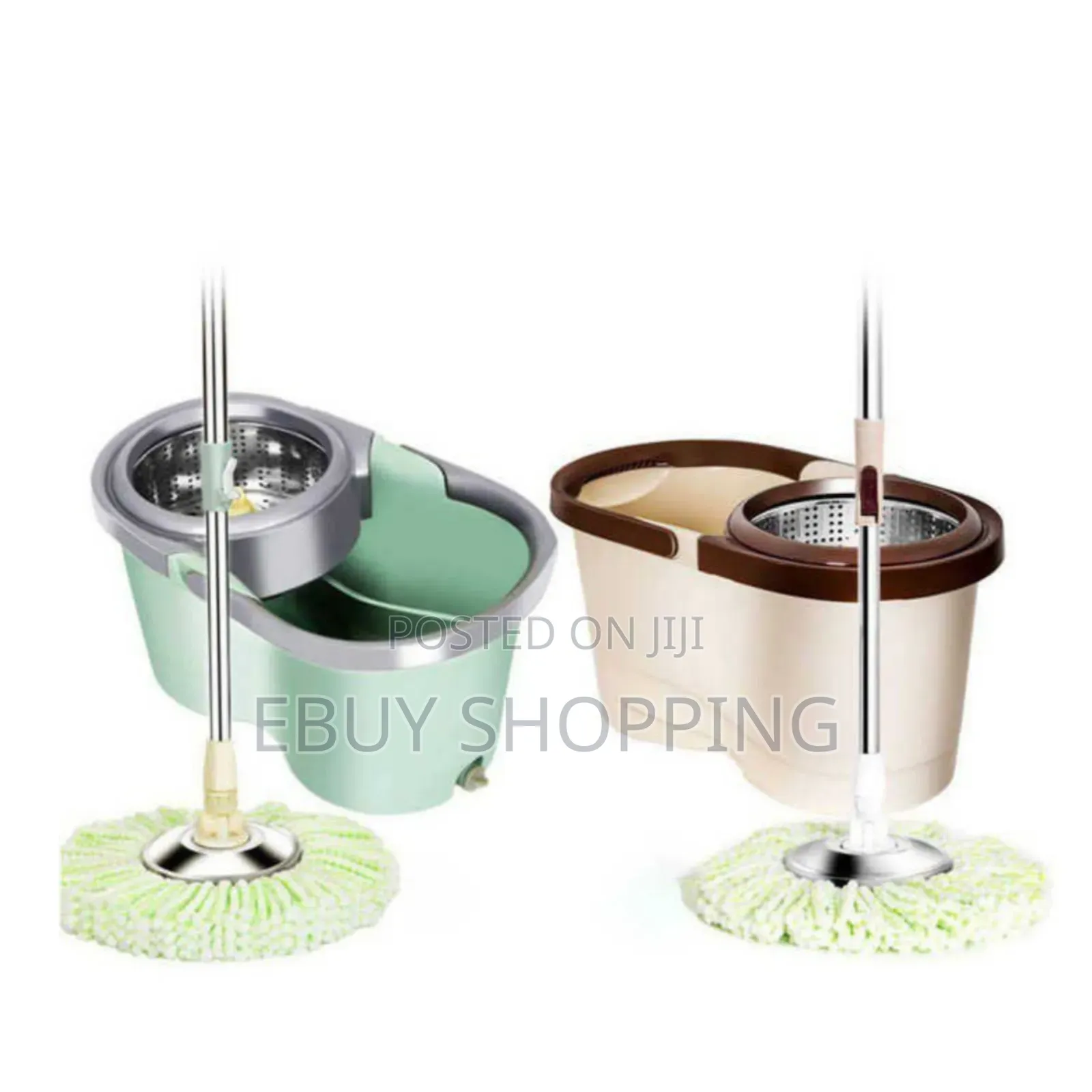 Smart Spin Mop Set: High-Absorption Microfiber
