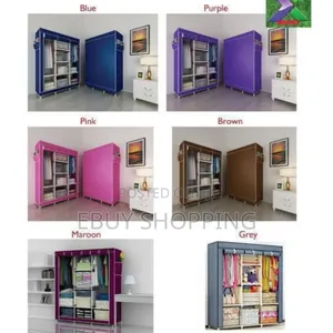 **Stylish Foldable Wardrobe for Effortless Relocation**