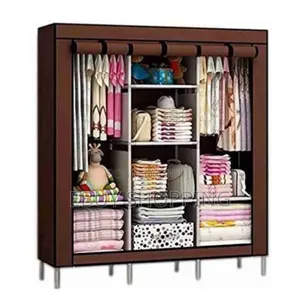 **Stylish Foldable Wardrobe for Effortless Relocation**