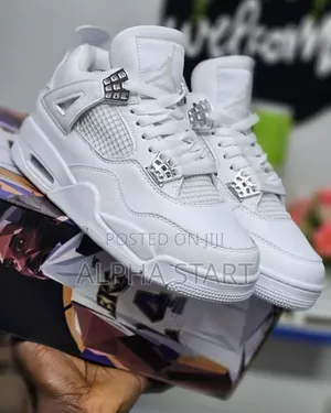 Photo - Jordan 4 White Silver Lather Master Quality Shoes for You