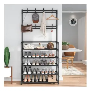 Photo - Widened Storage Floor Rack With Thickened Steel Pipe –