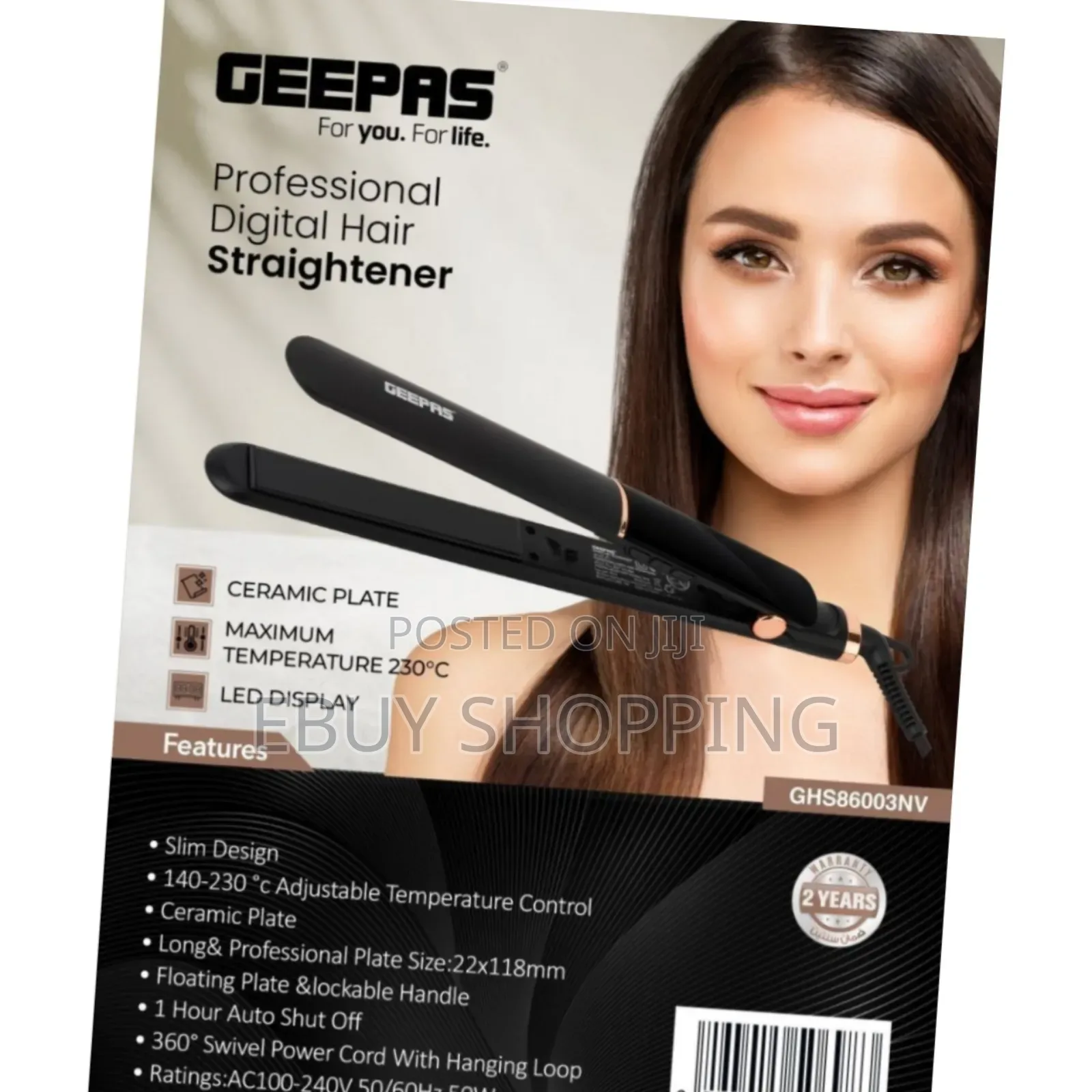 **Ceramic Coated Plates – Gentle On Hair, No Frizz!**