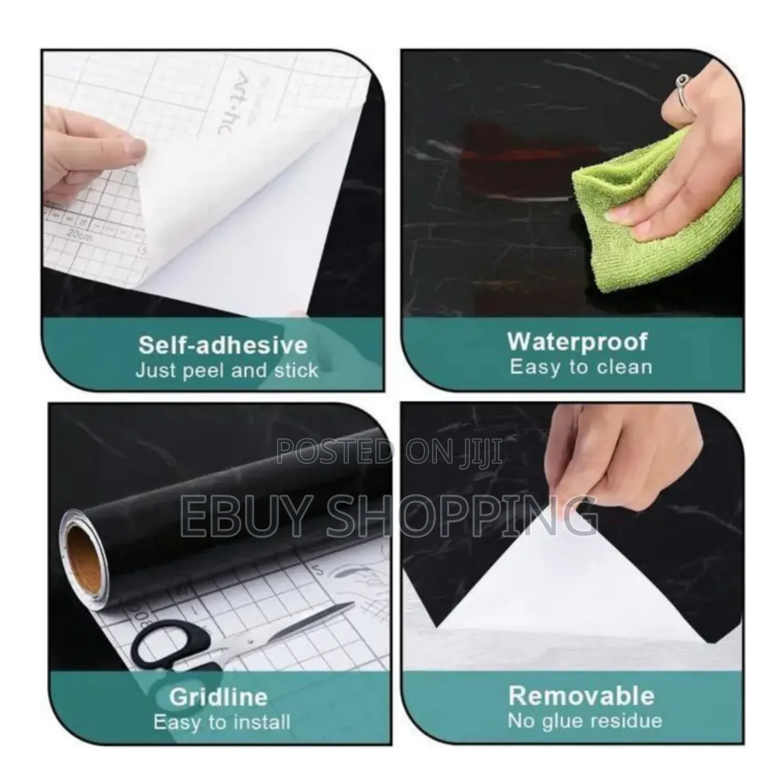 Cabinet Makeover Magic: Self-Adhesive Sticker for Kitchens