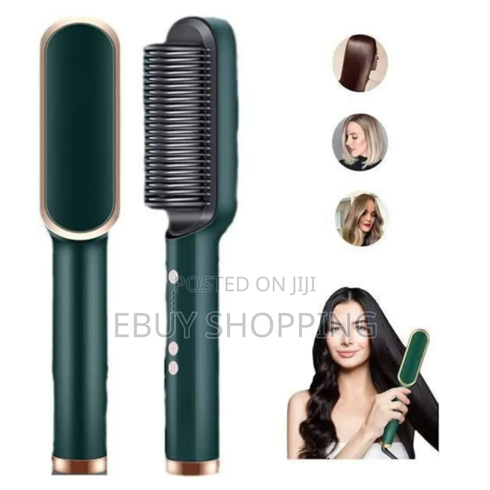 **"All-in-One Styling Comb: Curl to Smooth Transformation"