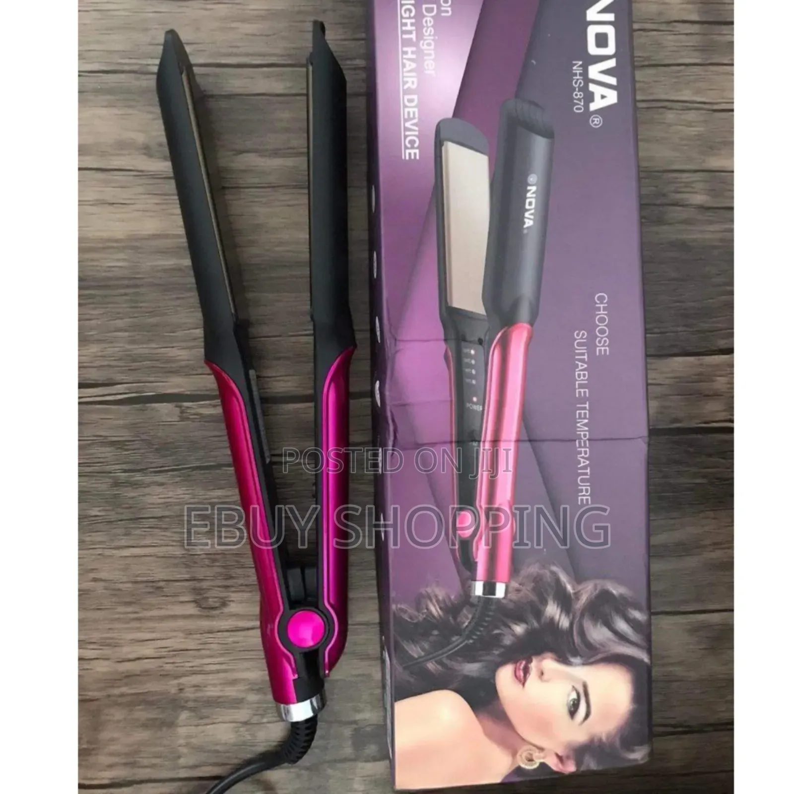 Nova የፀጉር ፔስትራ** በ160-220° ሴንቲግሬድ የሙቀት መቆጣጠሪያ ያለው