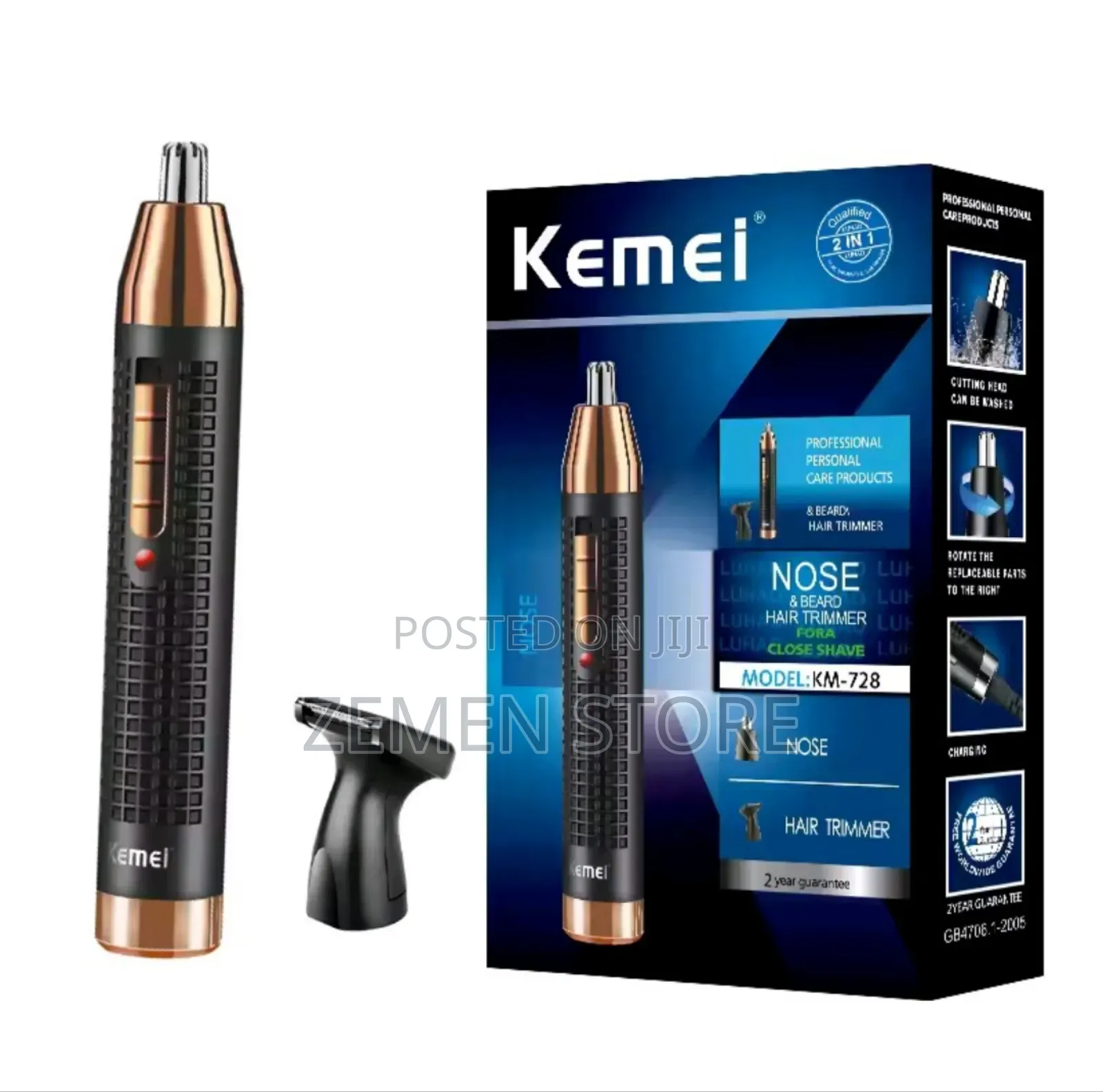 2in1 Geemy Rechargeable Hair Trimmer