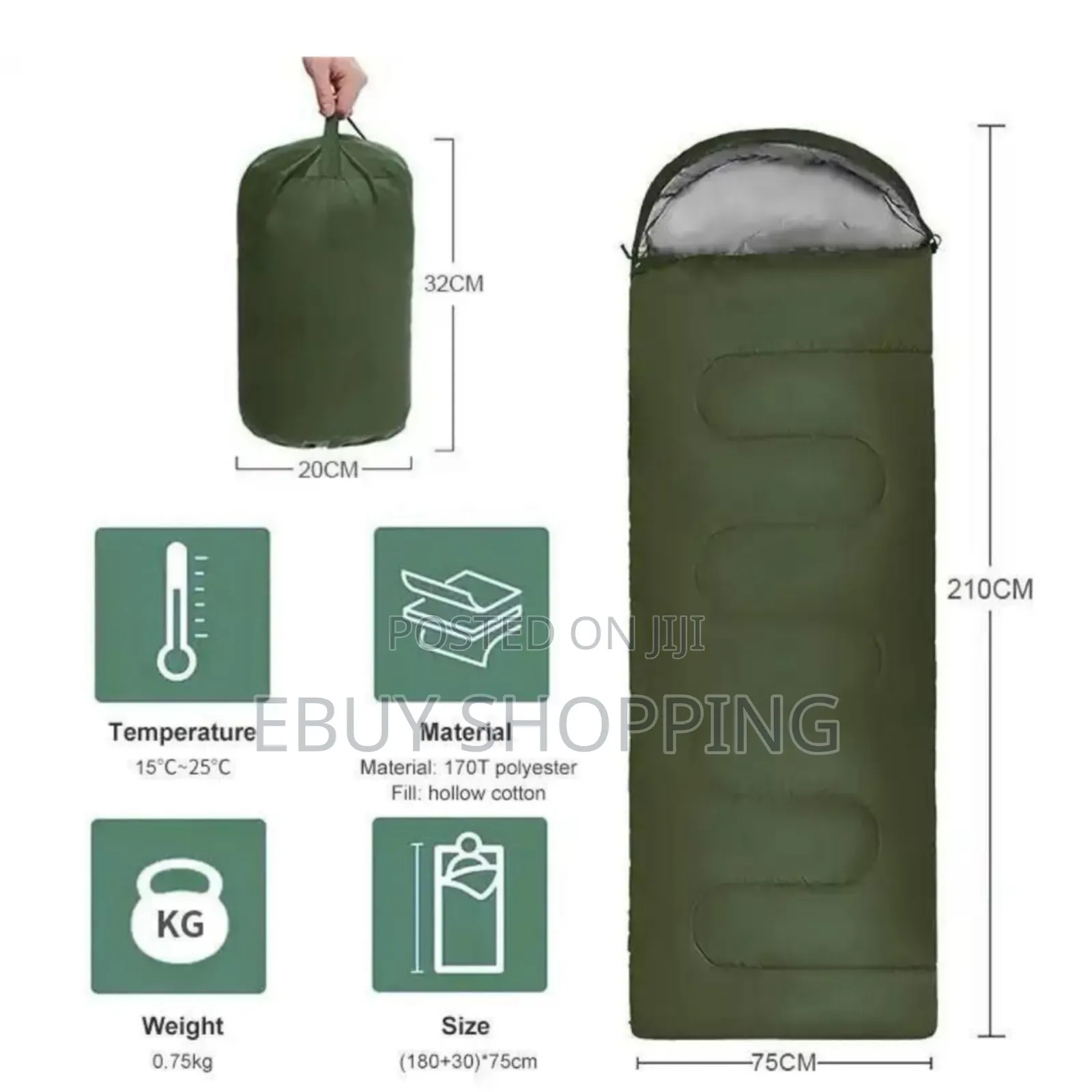 Procamp 3-in-1 Sleeping Solution: Camping, Festivals