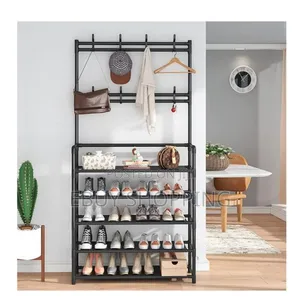 Photo - Modern L-Shaped Clothes Organizer – Thickened Steel