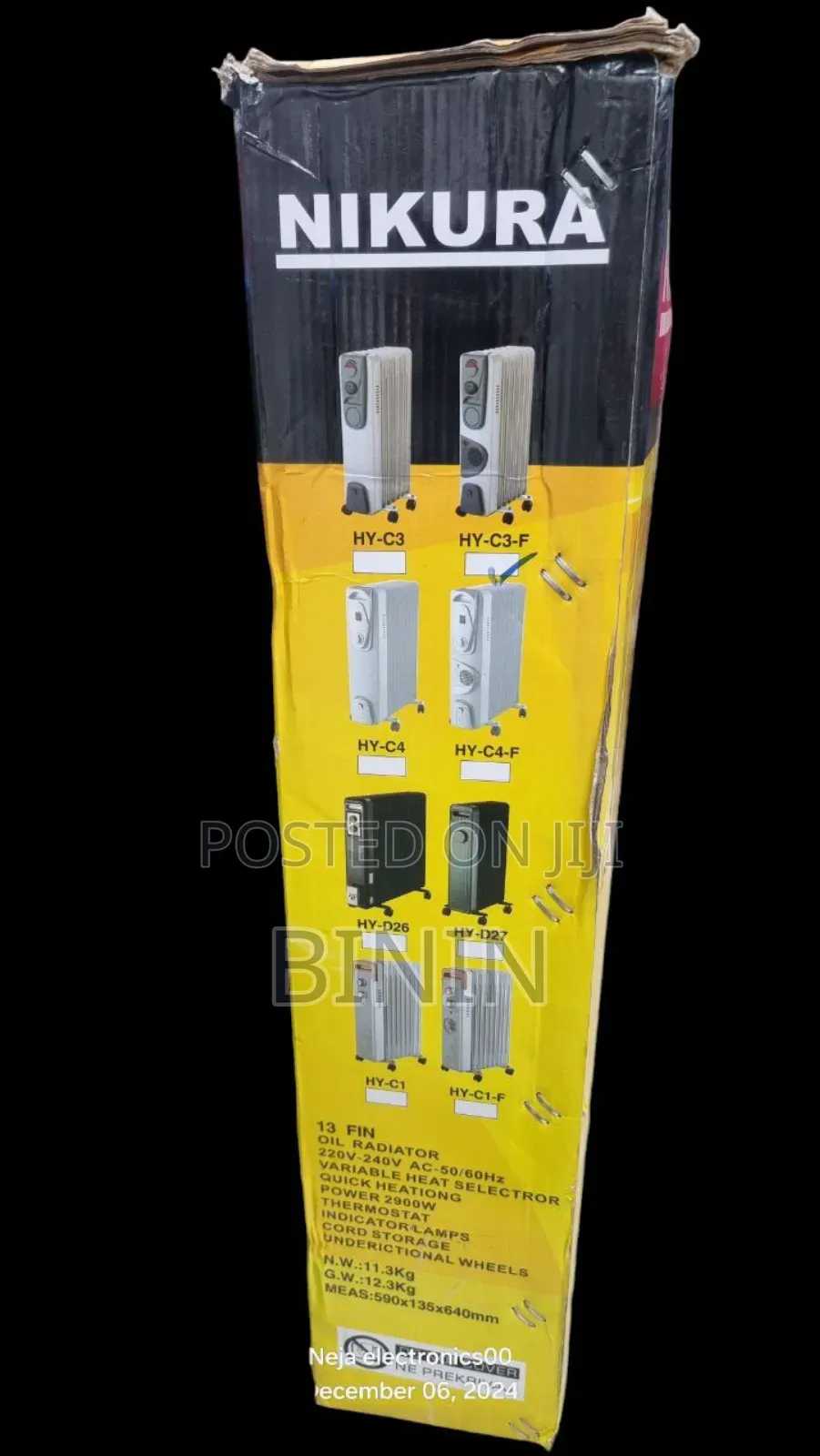 Nikura Oil Heaters 13-Fin for Sale in Room Heater Deliver