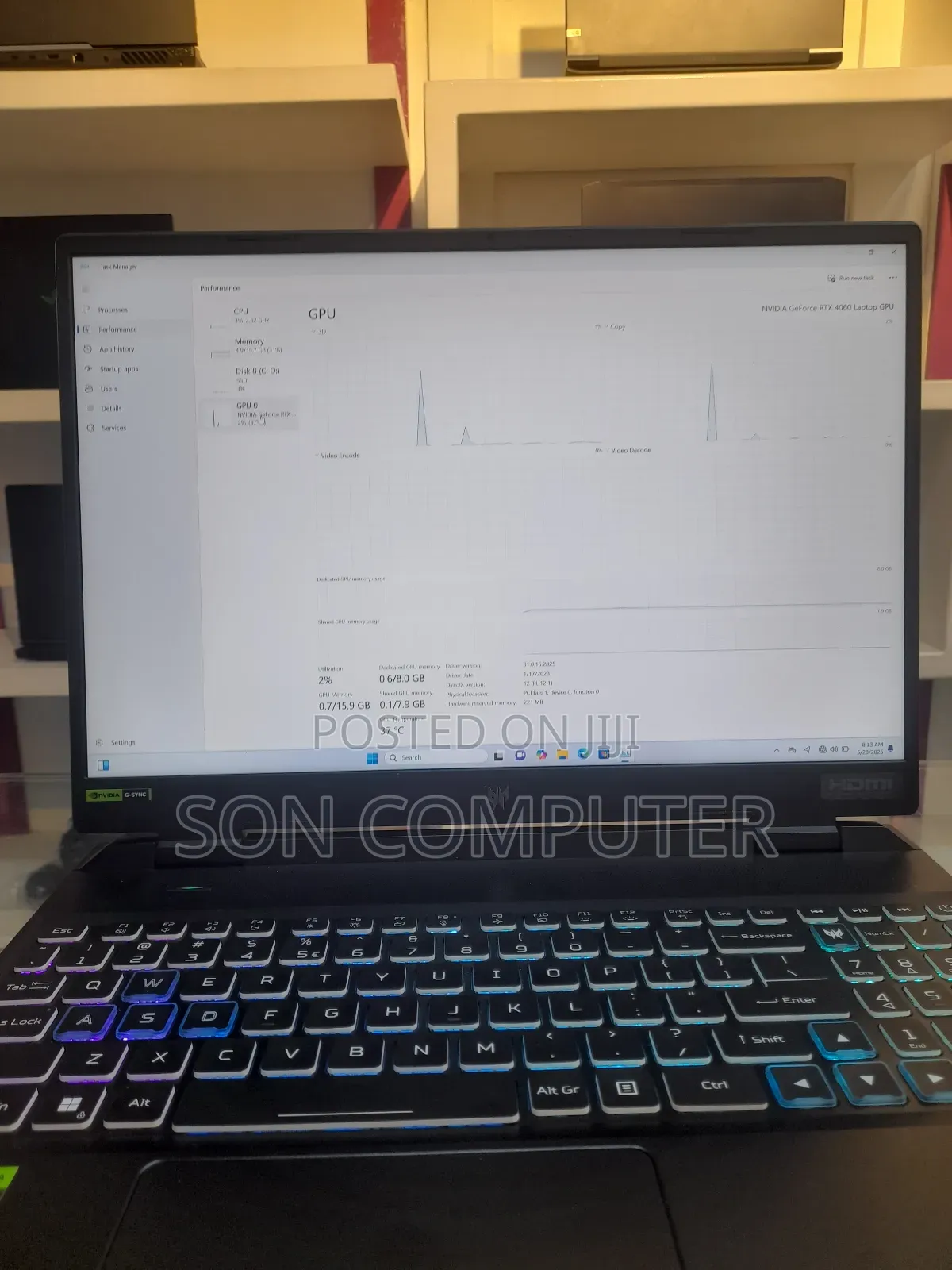 New Laptop Acer Predator Helios 300 16GB Intel Core I9 SSD 1T