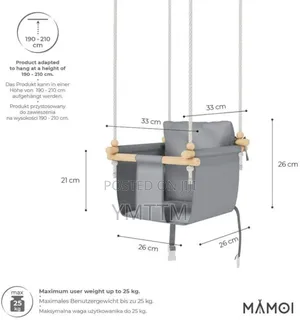 Toddler Swing – Safe Baby Swing for Indoor/Outdoor Use