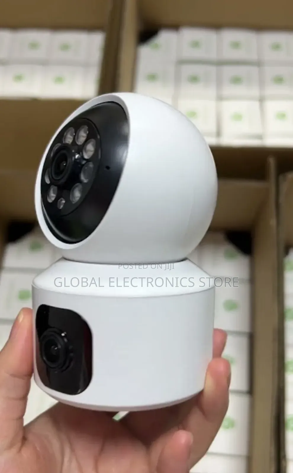 ሲም ካርድ የሚቀበል 2 Lens ያለው CCTV Camera