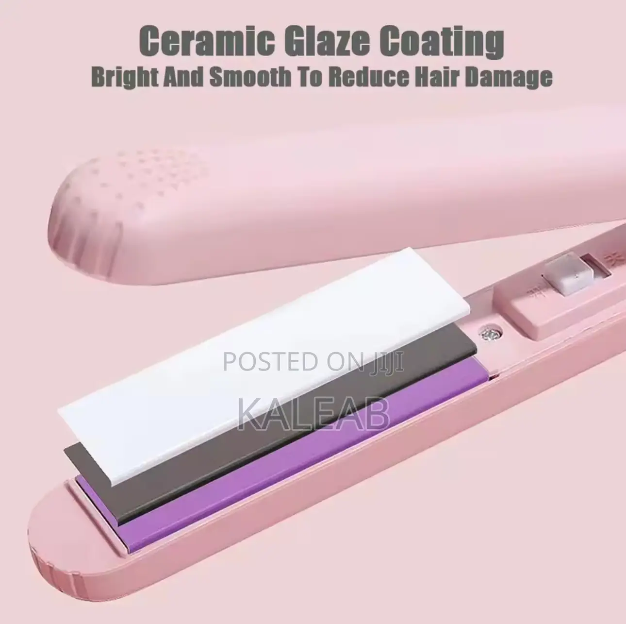 Pink Ceramic Flat Iron Hair Straightener