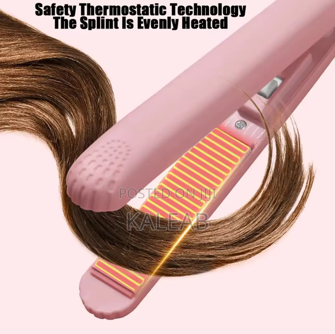 Pink Ceramic Flat Iron Hair Straightener