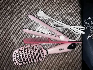 Pink Ceramic Flat Iron Hair Straightener